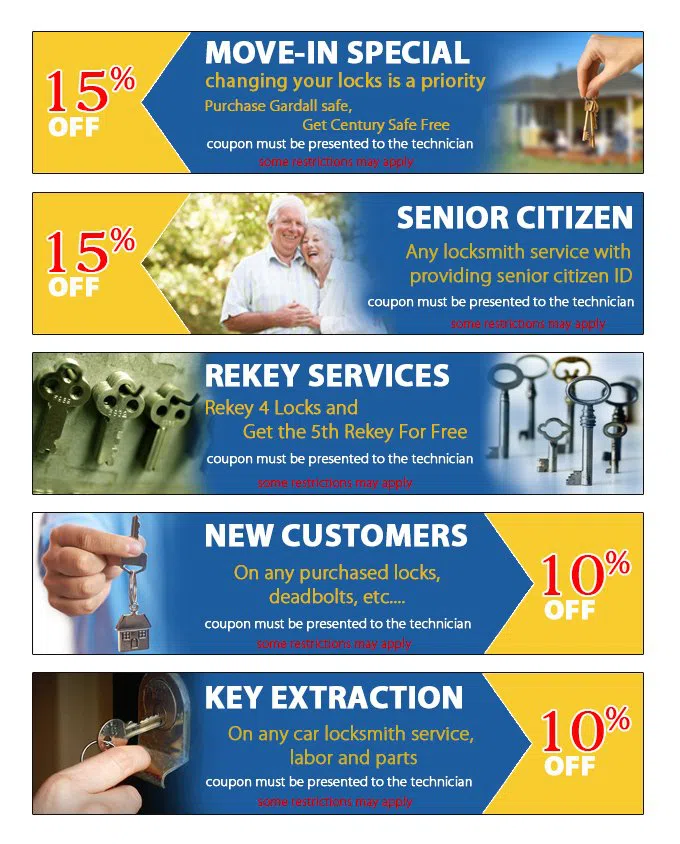 Northeast CO Locksmith Store, Colorado Springs, CO 719-345-2607 - coupon23-set-five